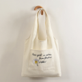 Japanese Shoulder Tote Bag with Outer Pocket