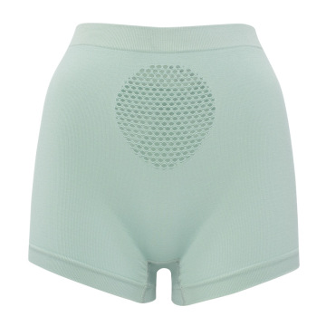 Wholesale High-Waist Women's Underwear: Breathable Nylon Boyshorts with Mesh Panels and Butt Lifting Knickers