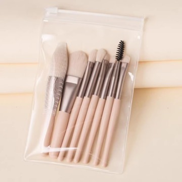 Outils de maquillage de beauté portables en fibre Poignée en plastique synthétique