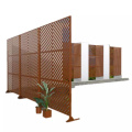 Rust Bamboo Corten Steel Fence Panels