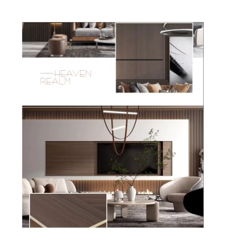 PVC Waterproof Bamboo Wood Fiber Wall Panel - Modern Decorative Board