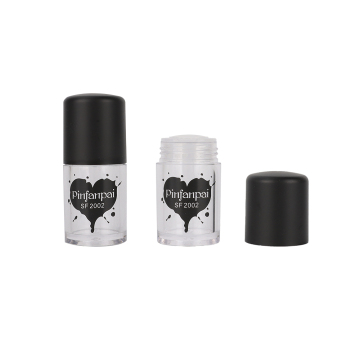 Clear Powder Bottle 4g - Cosmetic Packaging Bottle with Flip Top Cap for Loose Powder and Baby Body Powder