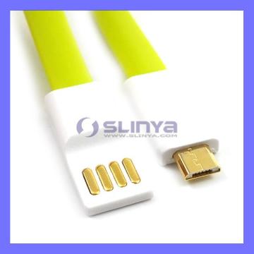 1m 2m 3m ODM Data Transport Micro USB Noodle Cable for Samsung Galaxy S5