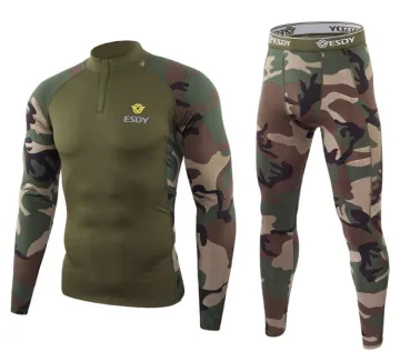 4-Colors ESDY Outdoor Sports Long Johns Thermal Underwear Set