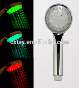 Red light led shower head pretty handheld shower for rain room electric shower head