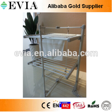 New design Folding style 2 tiers Electric heated balcony clothes drying rack