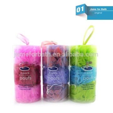 Bath sets shower sets bath spong mesh sponge set in paper box