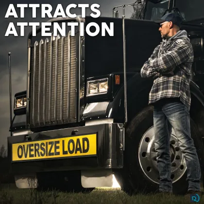 Oversize Load Banner with Brass Banner Grommets