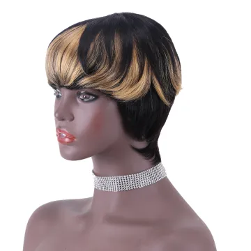 wholesale hair vendors silk top ombre 1B/613 russian blonde 613 pixie cut bob short virgin brazilian Indian human hair wigs