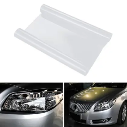 Black PVC Car Headlight Film - 0.3x9m Automotive Lamp Color Change Film
