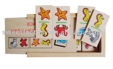wooden domino set for kids