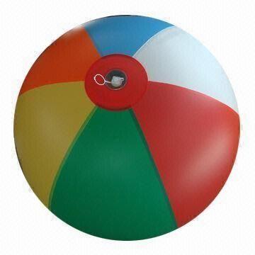 Inflatable Colorful Beach Balls, Made of PVC, Customized Colors are Accepted