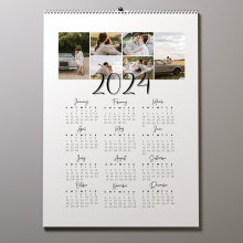 Impresión personalizada de calendario de pared de fotos personalizadas