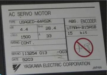 USAGED-44AS2K Yaskawa Strong Corrosion Resistance Motor