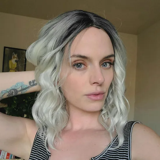 Lifelike Hair Custom Futura Glueless Cosplay Cheap Free Sample Curly For Black Woman Jewish Wig Kosher Ombre Blonde Bob Wigs