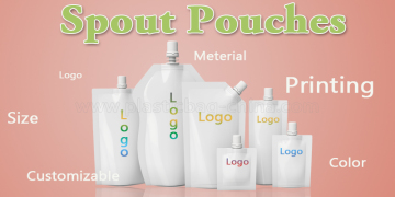Stand Up Spout Pouch Packaging For Juice