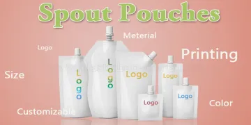 Stand Up Spout Pouch Packaging For Juice