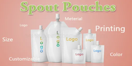 Stand Up Spout Pouch Packaging For Juice