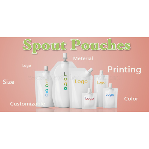 Stand Up Spout Pouch Packaging For Juice