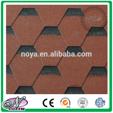 20 Year warranty professional manufactures coloured glaze 3 tab asphalt shingles china with low price