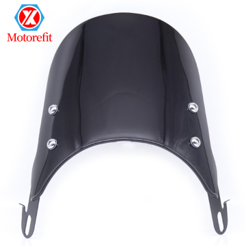 Universal 5-7 Inch Retro Windproof Windshield Protector for Motorcycle Headlights