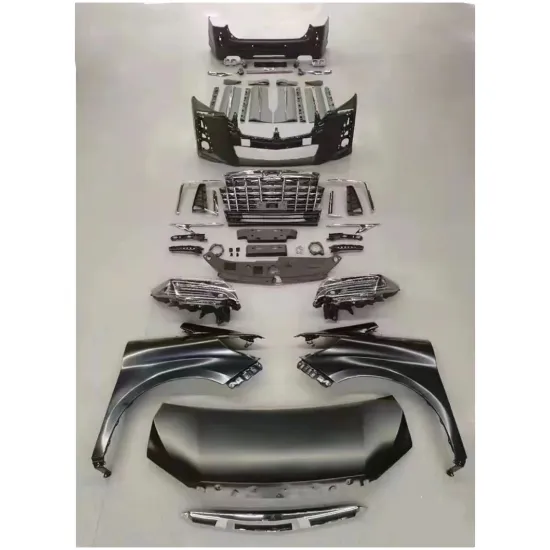 Hot Sales PP Material Body Kits for Alphard 2008-2014 - Upgrade to 2020 Headlights Hood Bumper Kit