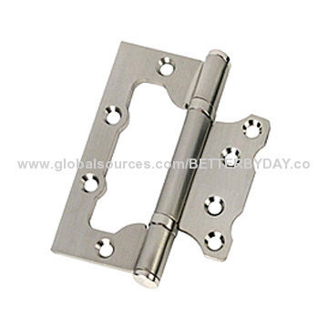 Door hardware butt iron hinge with 2-ball bearing in chrome, brass and nickel colors