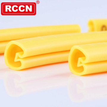 RCCN Cable Marker EC -0 (7) - غلاف أصفر مع طباعة سوداء