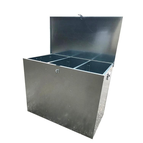 Pet Feed Bin Adjustable Metal Animal Feed Bin Manufactory