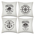 Conjunto de piratas capas de almofadas náutica âncora de vela decorativa capa de almofada fronha para sofá quarto carro sofá 18 x