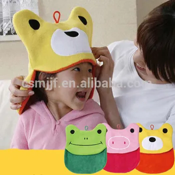 Microfiber Children Carton Hair Drying Cap/Wrap/Hair Turban