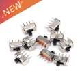 40PCS/Lot SS12D07 Mini Vertical Slide Switch 1P2T 3 Pin Toggle Switch SMD PCB DPDT Vertical Switch High Quality