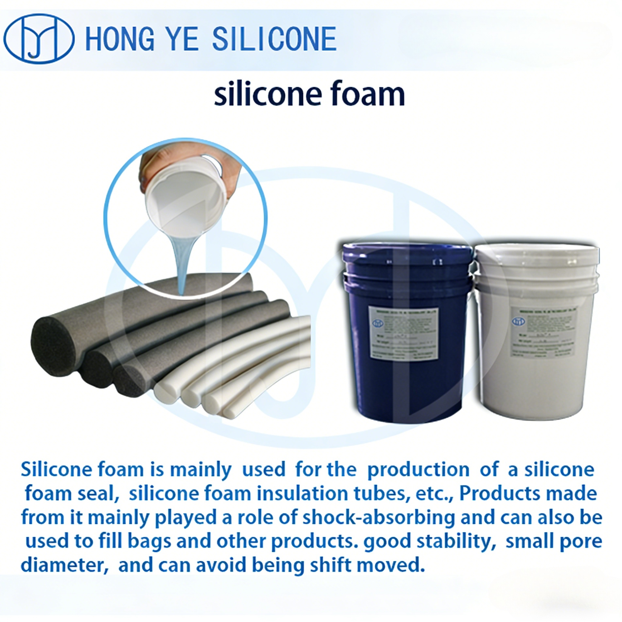 silicone foamed