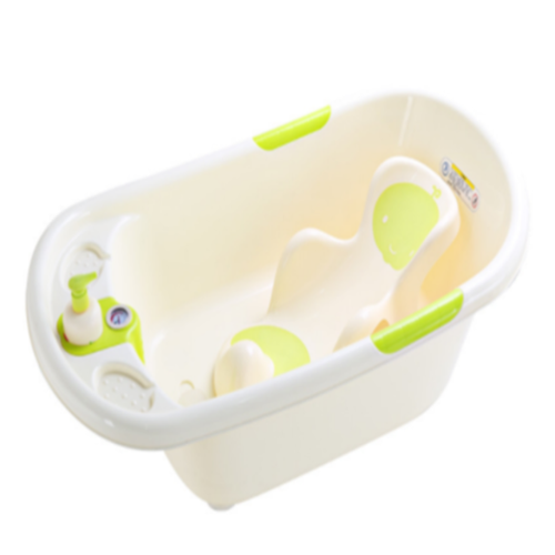 Infant Plastic Bathtub With Thermometer&Bathbed