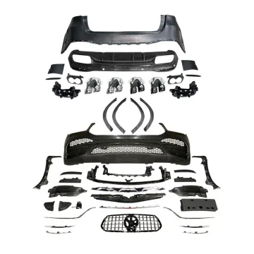 2020 Benz GLE W167 GLE53 AMG Front Rear Car Bumpers with Grills - Body Kits Accessories Upgrade