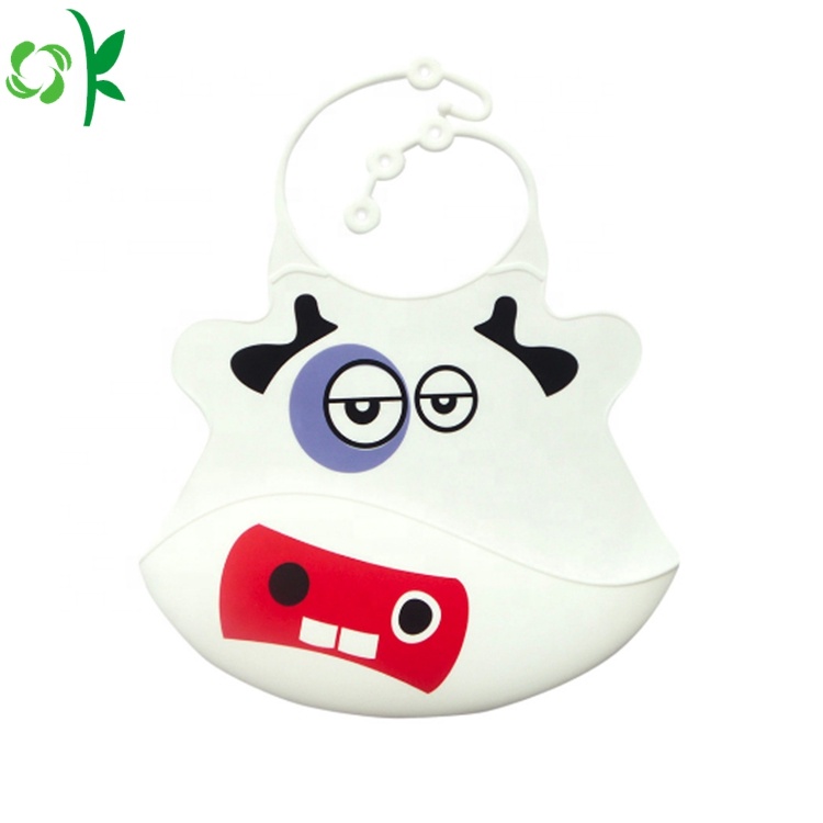 BPA Free Customized Cute Waterproof Silicone Bibs