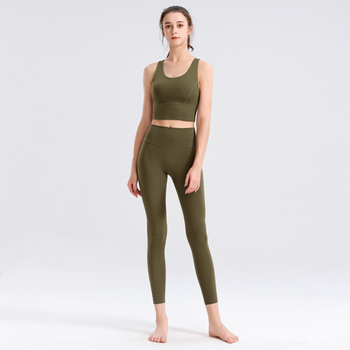 Yoga sets kleding effen kleur