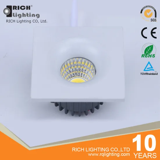 Factory price wholesale 3W square recessed led ceiling spot light 40mm cut out with CE RoHS