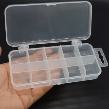 Multi-Functional 10 Compartments Plastic Fishing Storage Box - Bait Organizer