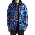 Blaue psychedelische coole Jacke