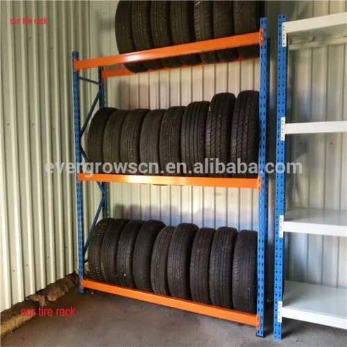 Used Tire Rack Tire Shelf Warehouse Racking System,mobile Tire Storage ...