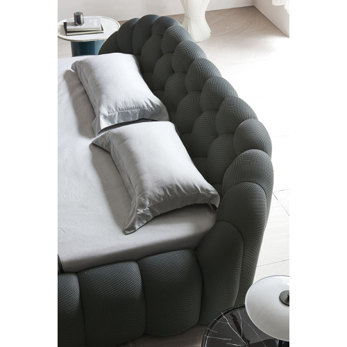 Fabric Soft Bed Black Upholstered Soft Contemporary Beds Supplier