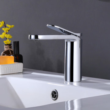 High Quality Brass Freestanding Basin Tap Ware Deck Mounted Brass Basin Mixer Faucet