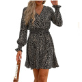 Women's Long Sleeve Mini Floral Dress