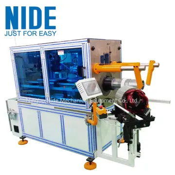 Water pump motor stator coil insertion machine