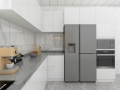 Moderner weißer Acryltür Modular Lack Küchenschrank