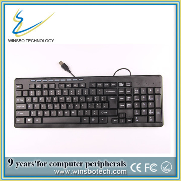 कंप्यूटर (HZ-KB220) के लिए 2014 नई सस्ते USB मल्टीमीडिया कुंजीपटल