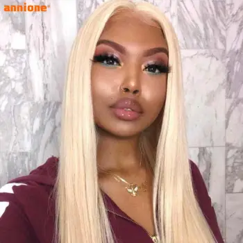 Free Sample 13x4 Lace Blonde 613 Long Bone Straight Wig Brazilian T Part Lace Front Remy Human Hair Wigs