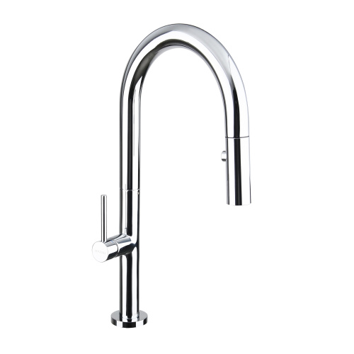 Stainless steel single kuptanan nga kamot pull sa faucet nga kusina