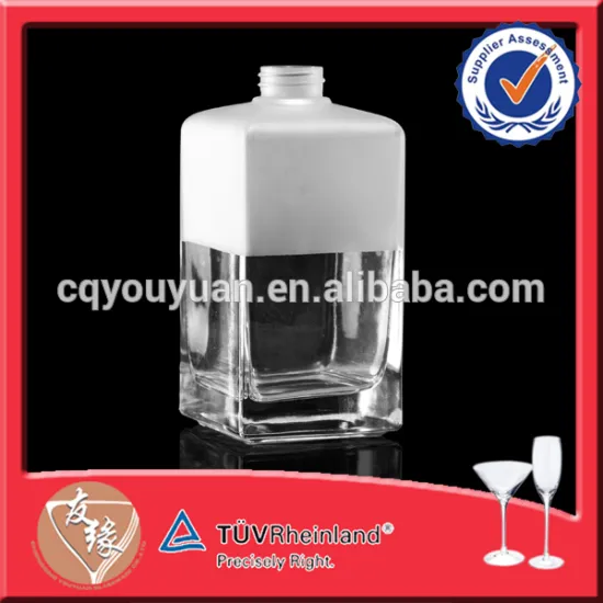 Hot Sale Part Frost 40cl Square Perfume Fragance Bottle